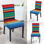 Colorful Mexican Blanket Pattern Print Dining Chair Slipcover