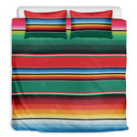 Colorful Mexican Blanket Pattern Print Duvet Cover Bedding Set