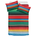 Colorful Mexican Blanket Pattern Print Duvet Cover Bedding Set