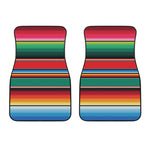 Colorful Mexican Blanket Pattern Print Front Car Floor Mats