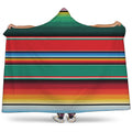 Colorful Mexican Blanket Pattern Print Hooded Blanket