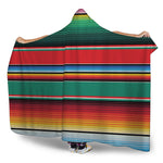 Colorful Mexican Blanket Pattern Print Hooded Blanket