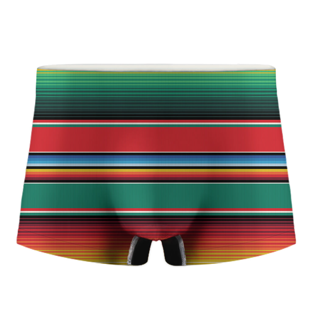 Colorful Mexican Blanket Pattern Print Men's Boxer Briefs