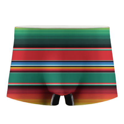 Colorful Mexican Blanket Pattern Print Men's Boxer Briefs