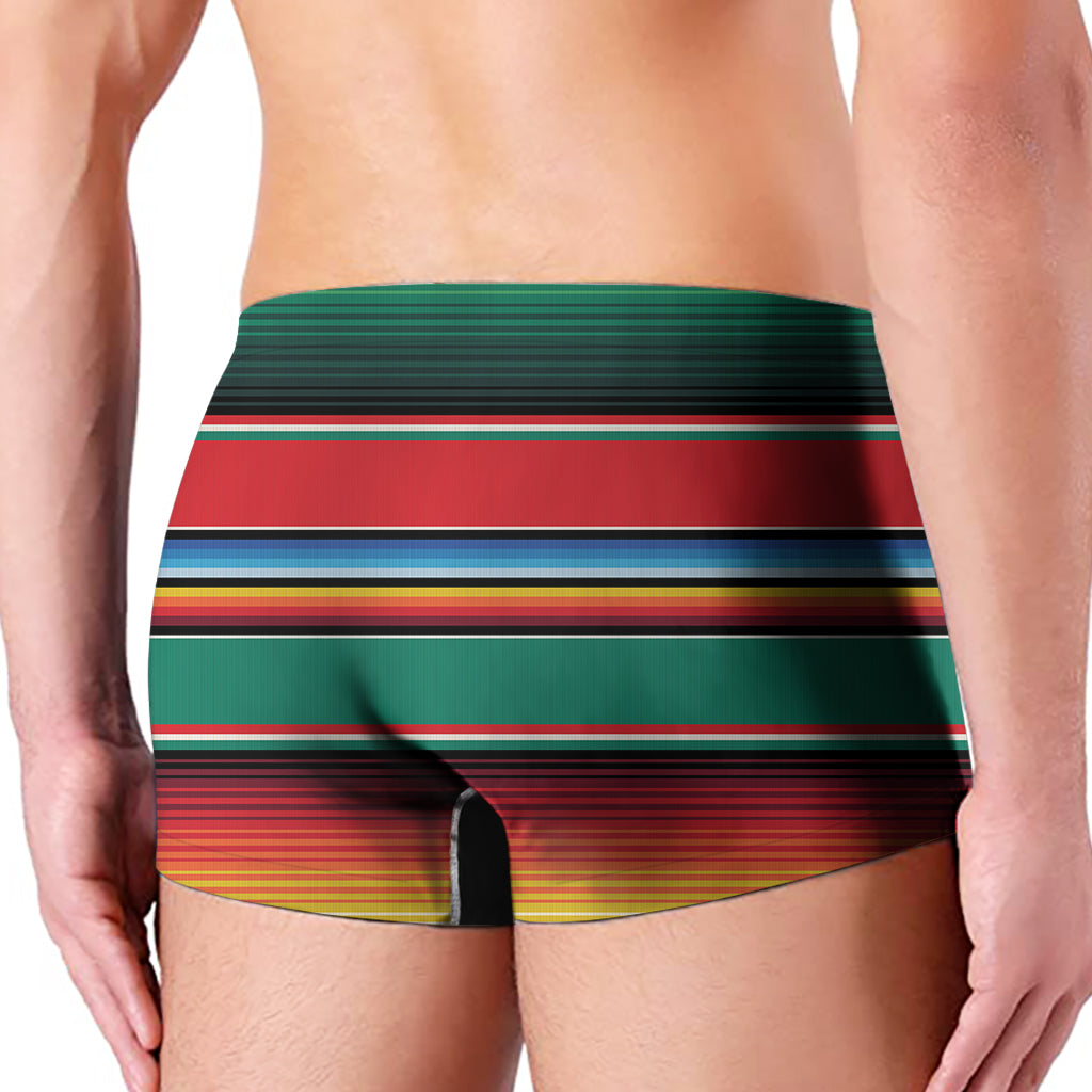Colorful Mexican Blanket Pattern Print Men's Boxer Briefs
