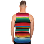 Colorful Mexican Blanket Pattern Print Men's Tank Top