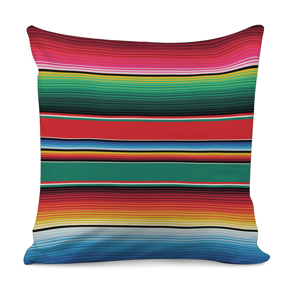Colorful Mexican Blanket Pattern Print Pillow Cover