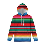Colorful Mexican Blanket Pattern Print Pullover Hoodie