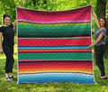 Colorful Mexican Blanket Pattern Print Quilt