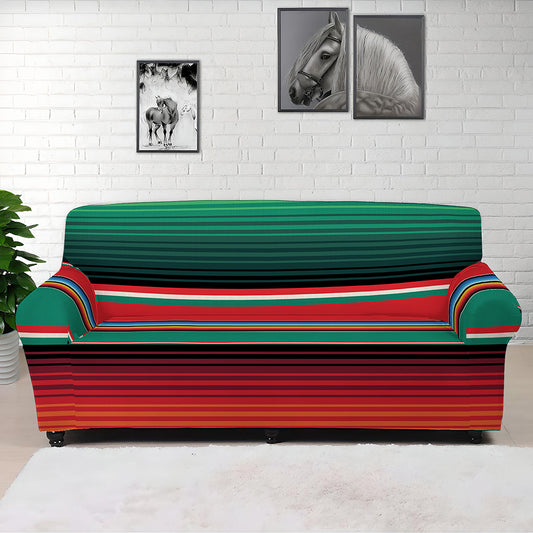 Colorful Mexican Blanket Pattern Print Sofa Cover
