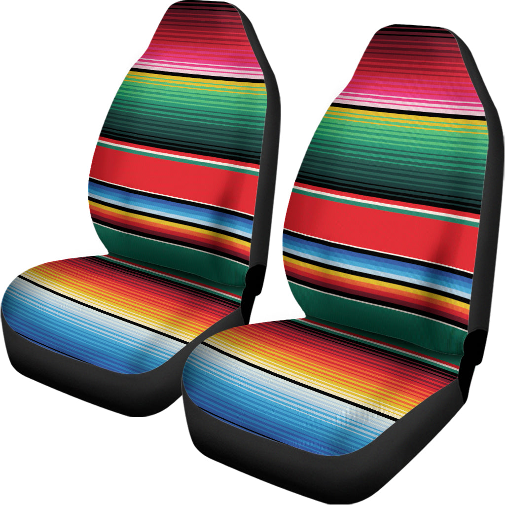 Colorful Mexican Blanket Pattern Print Universal Fit Car Seat Covers
