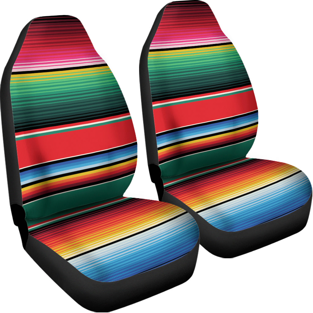 Colorful Mexican Blanket Pattern Print Universal Fit Car Seat Covers