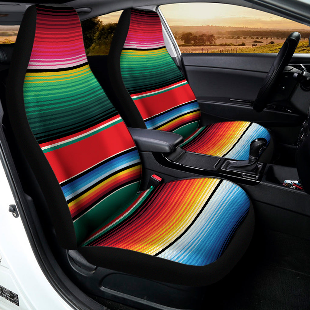 Colorful Mexican Blanket Pattern Print Universal Fit Car Seat Covers