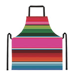Colorful Mexican Blanket Stripe Print Apron