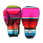 Colorful Mexican Blanket Stripe Print Boxing Gloves