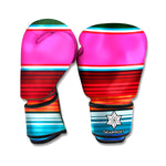 Colorful Mexican Blanket Stripe Print Boxing Gloves