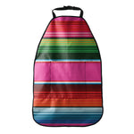 Colorful Mexican Blanket Stripe Print Car Seat Organizers