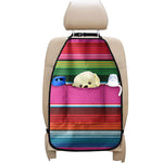 Colorful Mexican Blanket Stripe Print Car Seat Organizers