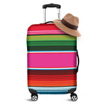Colorful Mexican Blanket Stripe Print Luggage Cover