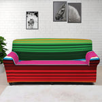 Colorful Mexican Blanket Stripe Print Sofa Cover