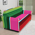 Colorful Mexican Blanket Stripe Print Sofa Cover