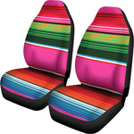 Colorful Mexican Blanket Stripe Print Universal Fit Car Seat Covers