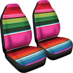 Colorful Mexican Blanket Stripe Print Universal Fit Car Seat Covers