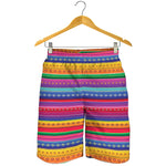 Colorful Mexican Serape Pattern Print Men's Shorts