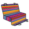 Colorful Mexican Serape Pattern Print Pet Car Back Seat Cover