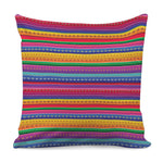 Colorful Mexican Serape Pattern Print Pillow Cover