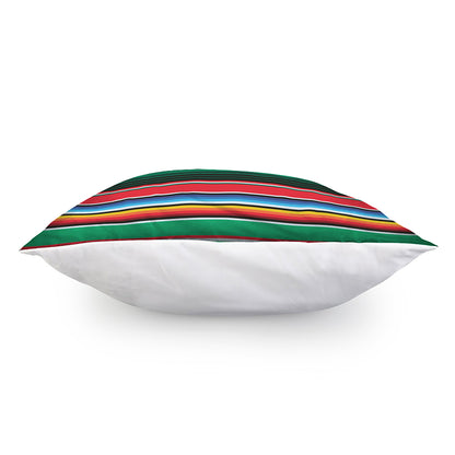 Colorful Mexican Serape Stripe Print Pillow Cover