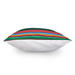 Colorful Mexican Serape Stripe Print Pillow Cover