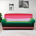 Colorful Mexican Serape Stripe Print Sofa Cover