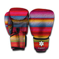 Colorful Mexican Woven Pattern Print Boxing Gloves
