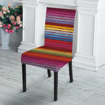 Colorful Mexican Woven Pattern Print Dining Chair Slipcover