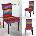 Colorful Mexican Woven Pattern Print Dining Chair Slipcover