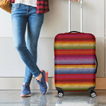 Colorful Mexican Woven Pattern Print Luggage Cover