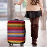 Colorful Mexican Woven Pattern Print Luggage Cover