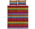 Colorful Mexican Woven Pattern Print Quilt Bed Set