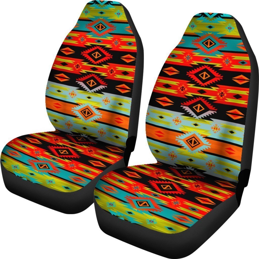 Colorful Native Aztec Universal Fit Car Seat Covers GearFrost