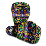 Colorful Native Navajo Tribal Print Boxing Gloves