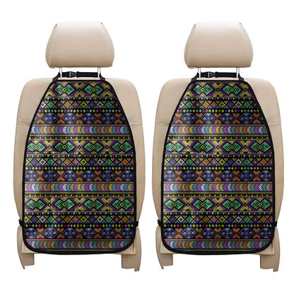 Colorful Native Navajo Tribal Print Car Seat Organizers