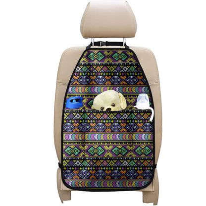 Colorful Native Navajo Tribal Print Car Seat Organizers