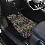 Colorful Native Navajo Tribal Print Front and Back Car Floor Mats