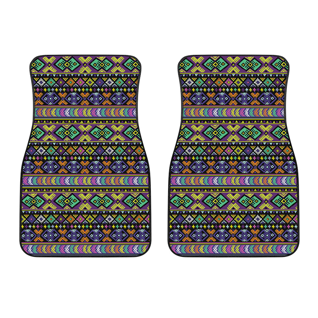 Colorful Native Navajo Tribal Print Front Car Floor Mats