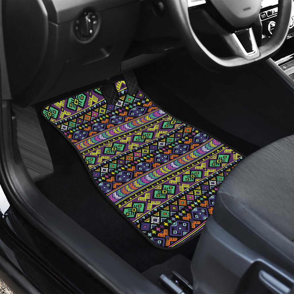 Colorful Native Navajo Tribal Print Front Car Floor Mats