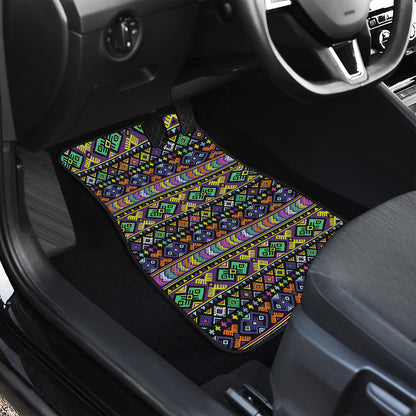 Colorful Native Navajo Tribal Print Front Car Floor Mats