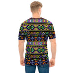 Colorful Native Navajo Tribal Print Men's T-Shirt