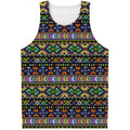 Colorful Native Navajo Tribal Print Men's Tank Top