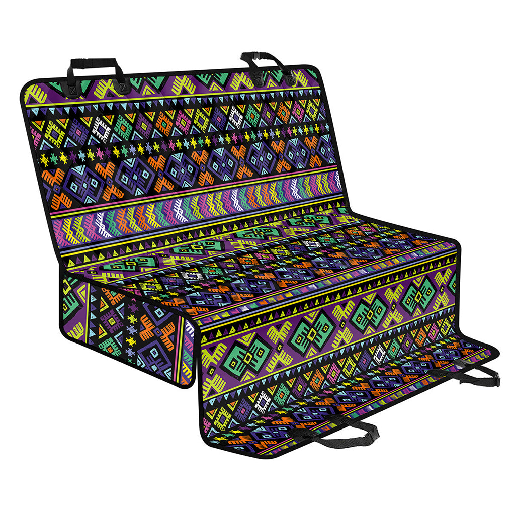 Colorful Native Navajo Tribal Print Pet Car Back Seat Cover